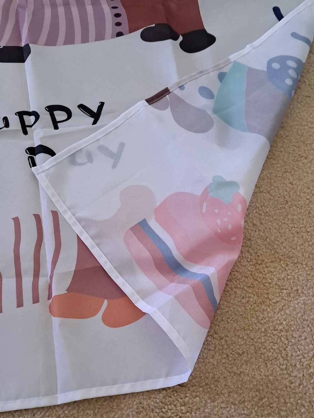 Cute Cartoon Dachshund Tablecloth, Wipe Off 35 X 56 - Picture 4 of 4